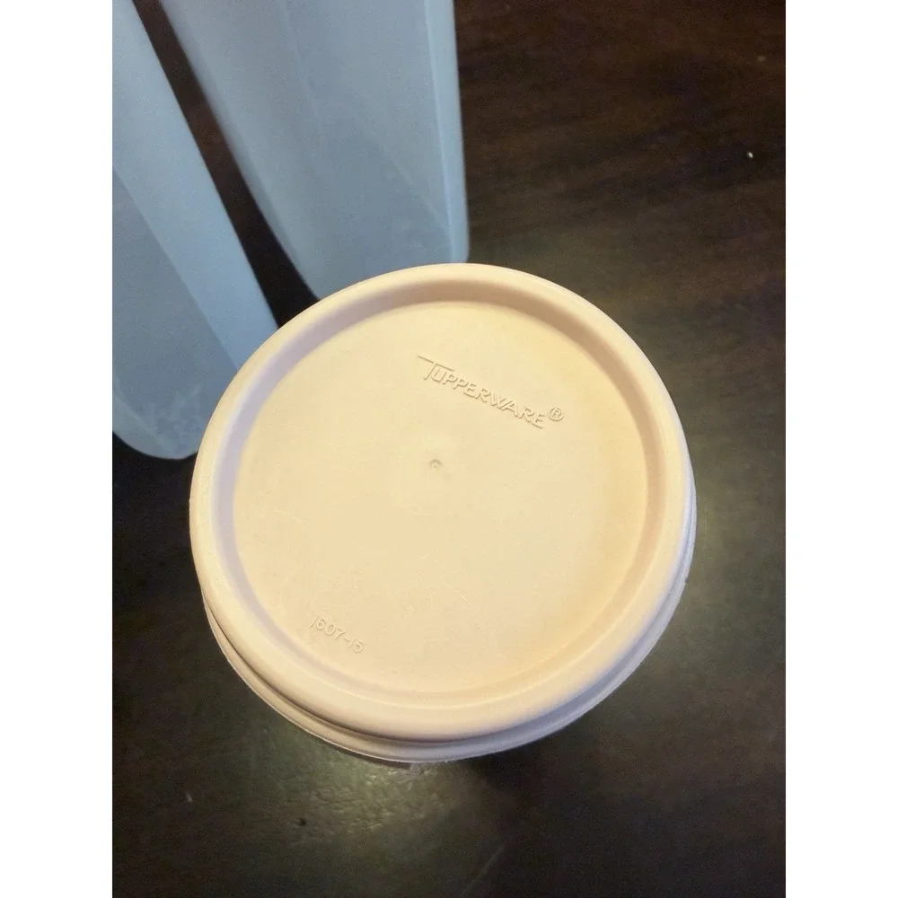 Tupperware Modular Mates Set Of 5 With Pink Lids